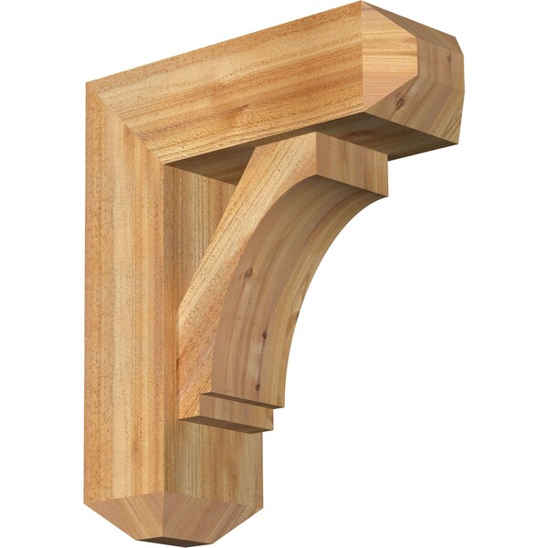 Ekena Millwork Imperial Craftsman Rough Sawn Bracket w/ Offset Brace, Western Red Cedar, 8"W x 22"D x 26"H BKT0806X22X26IMP04RWR - main